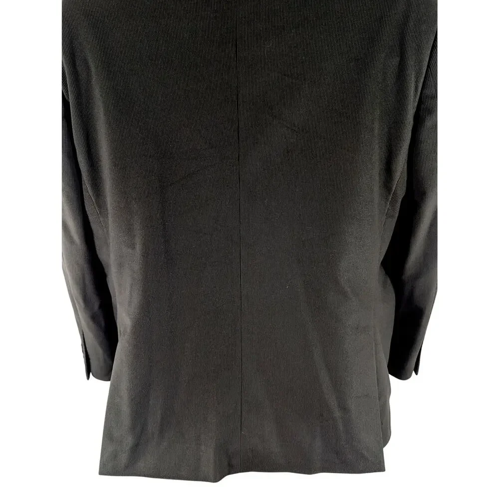 NWOT! PRONTO UOMO! ESPRESSO BROWN FINE, VELVETY CORDUROY 2 BUTTON JACKET! 46S